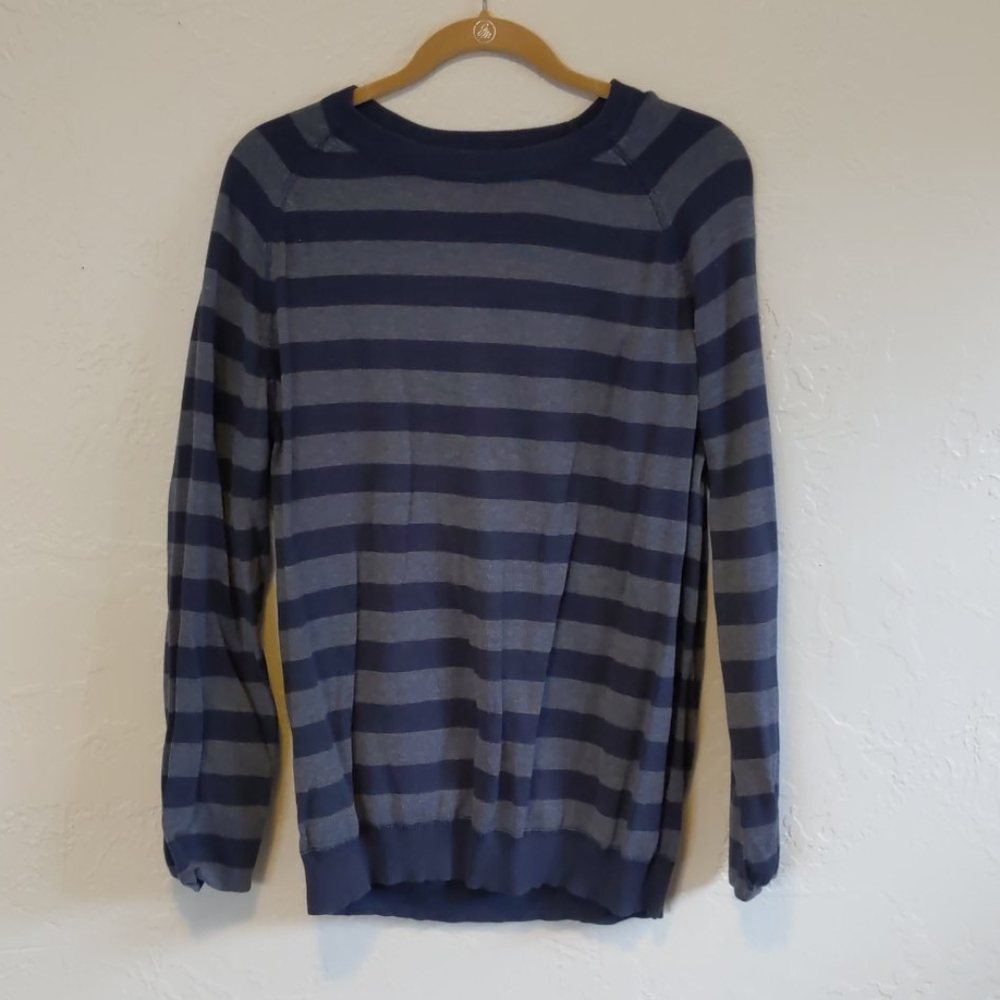 Blue striped sweater